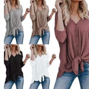 Black Front Tied Top